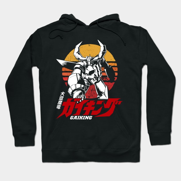 Classic Gaiking Japanese Super Robot Hoodie by TeeGo